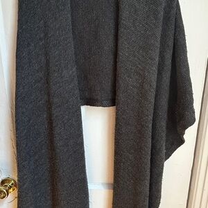 LOFT Grey Oversized Scarf